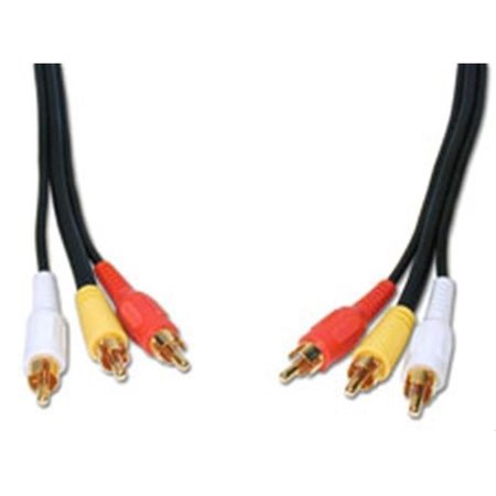COMPREHENSIVE Comprehensive 3RCA-3RCA-50ST Standard Series General Purpose 3 RCA Video Cable 50ft 3RCA-3RCA-50ST